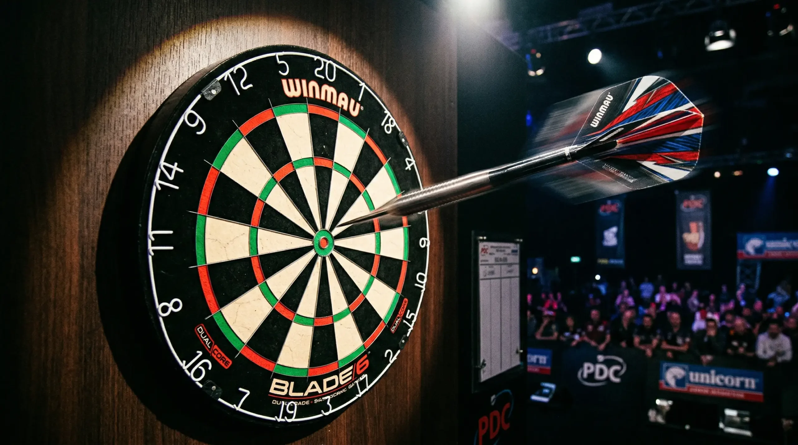 Darts wedstrijd live met dynamische odds en spanning